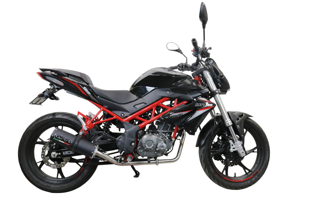 GPR-Exhaust---M3-Black-Titanium-Full-Line-for-BN-125-from-2021-to-2024-dB-Killer-Catalyst