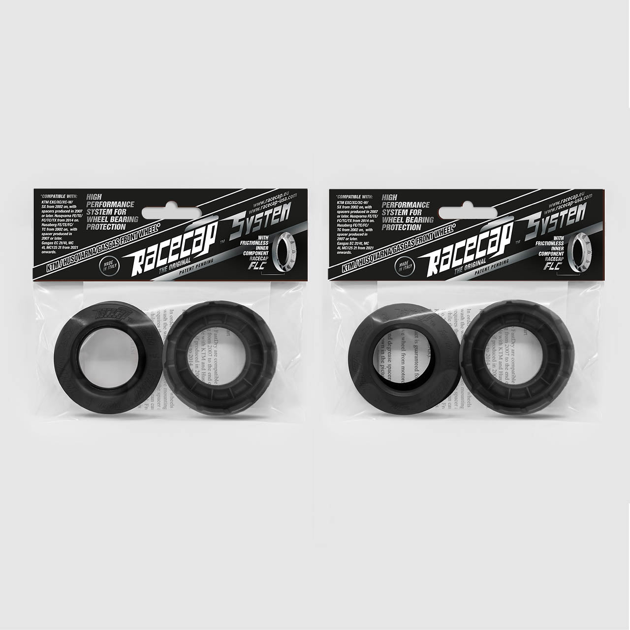 RaceCap - Wheel Bearings Protection Caps Front and Rear for Husqvarna /Husaberg/ GasGas EC /KTM EXC and SX