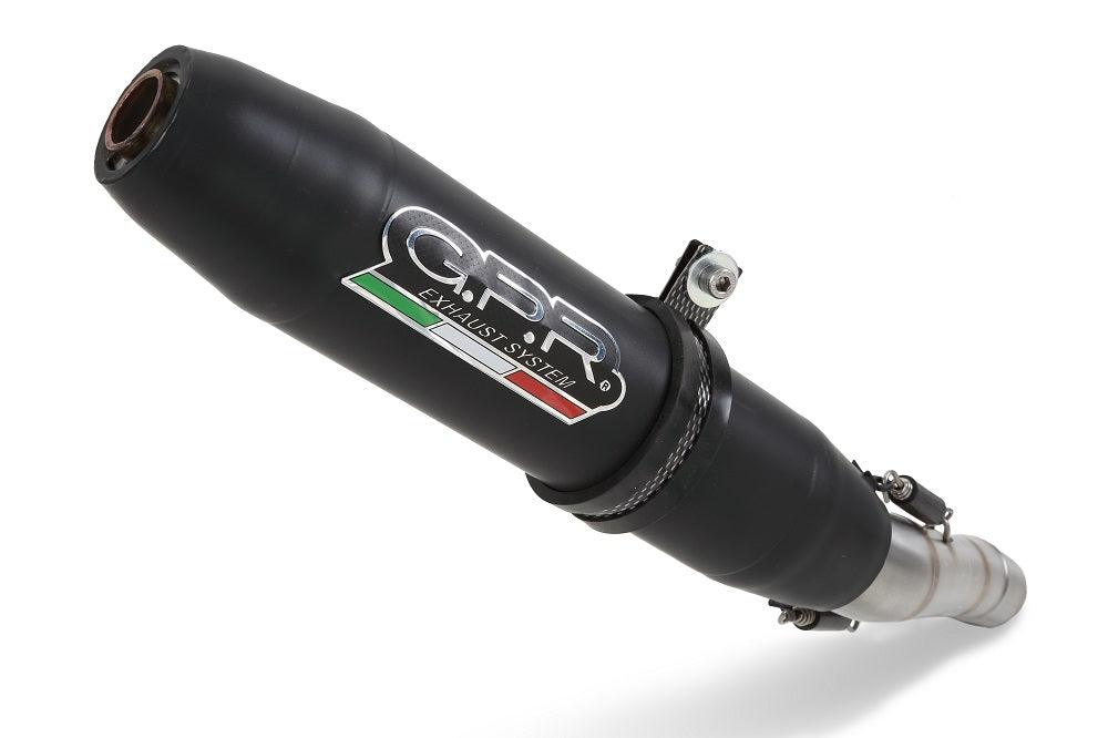 GPR-Exhaust---Deeptone-Nero-Slip-on-for-Meteor-350-from-2021-to-2023-dB-Killer-Link-Pipe-Catalyst