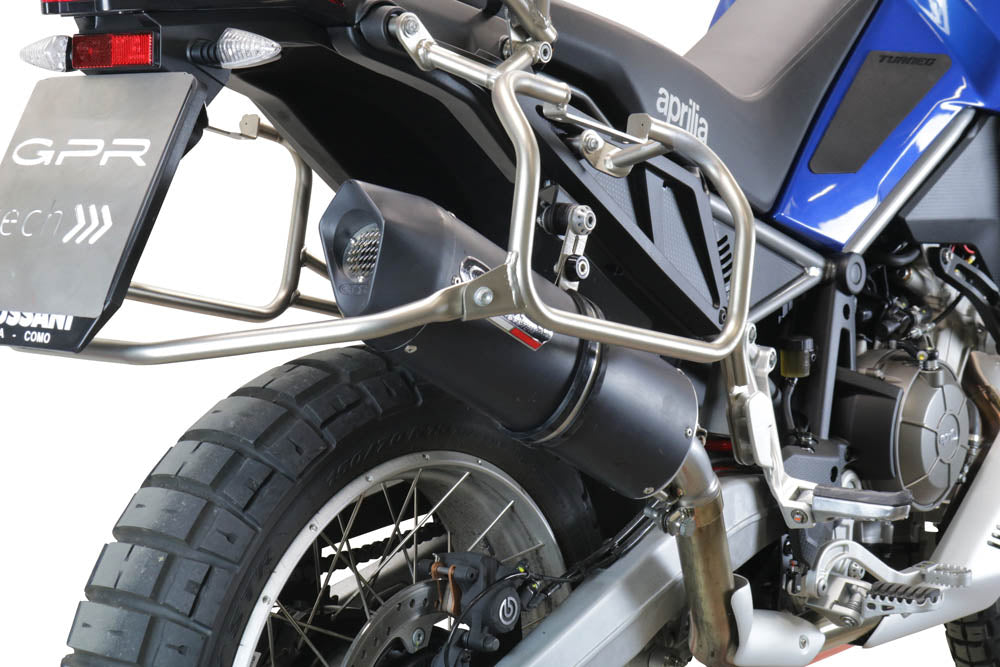 GPR-Exhaust---Furore-Evo4-Nero-Slip-on-for-Tuareg-660-from-2021-to-2024-dB-Killer-Link-Pipe