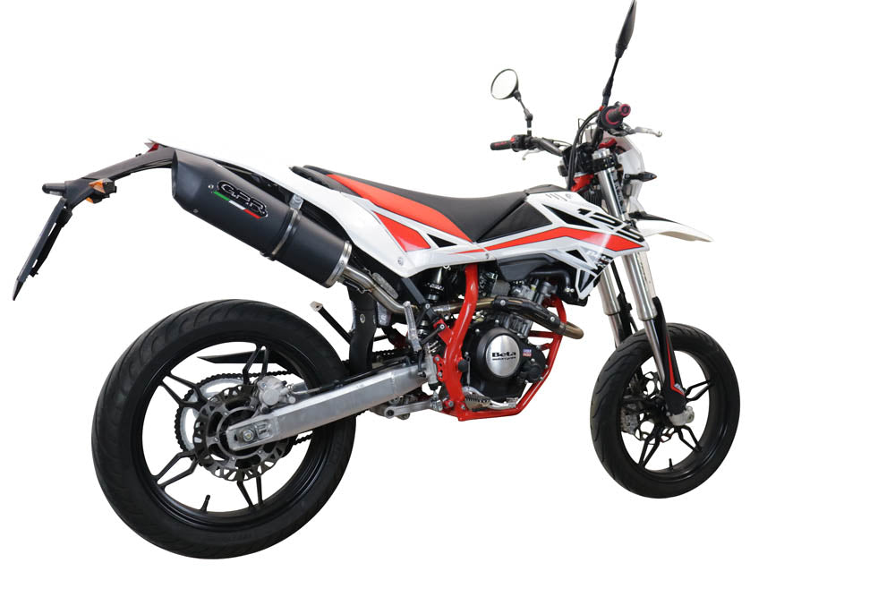 GPR-Exhaust---Furore-Evo4-Nero-Slip-on-for-RR-125-4T-Motard-from-2019-to-2020-dB-Killer-Link-Pipe-Catalyst