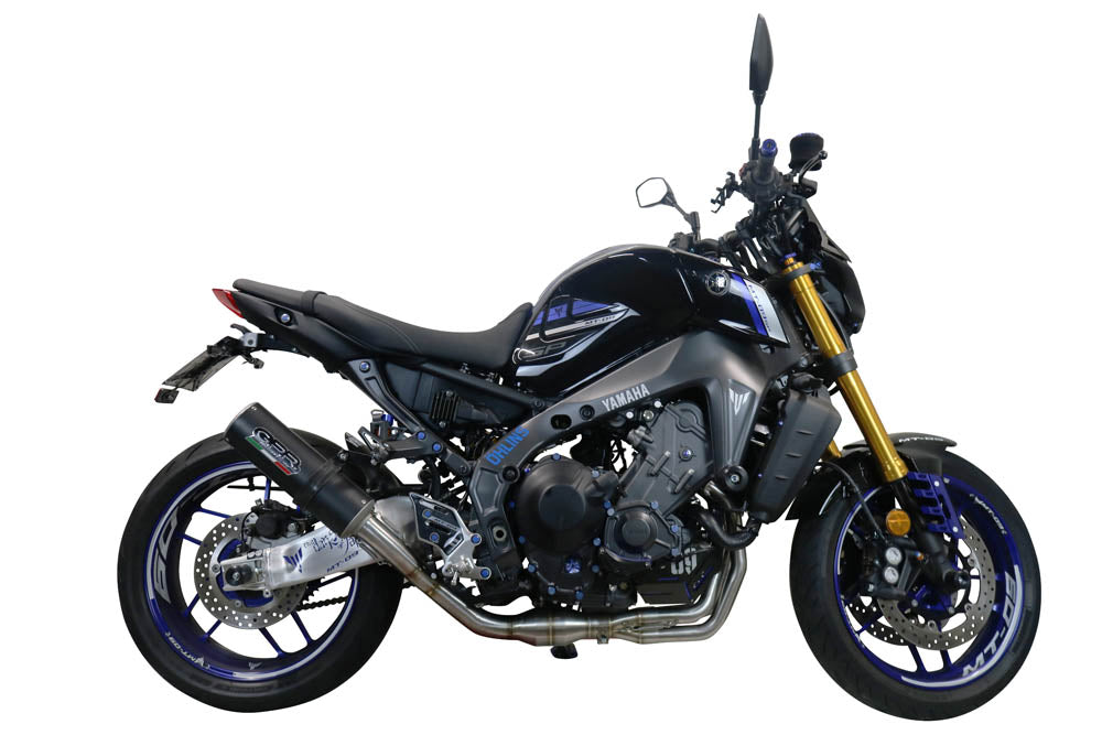 GPR-Exhaust---M3-Black-Titanium-Full-Line-for-Mt-09-from-2021-to-2023-dB-Killer-Catalyst
