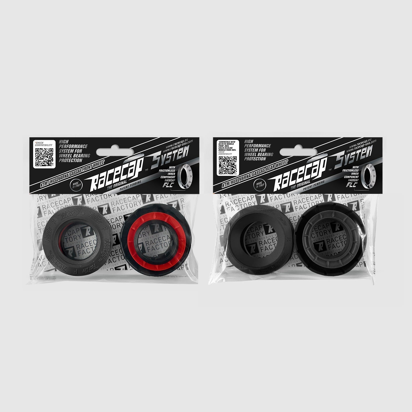 RaceCap - Wheel Bearings Protection Caps Front and Rear for GasGas EC/MC ,KTM EXC 2024+