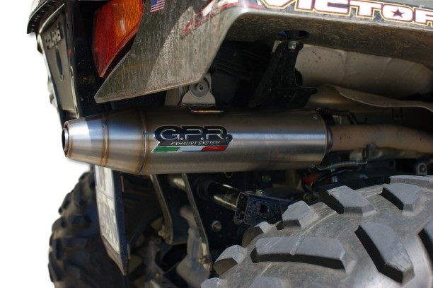 GPR-Exhaust---Deeptone-Atv-Silencer-to-install-with-original-manifold-for-Sportsman-800-E-E-XR-1-from-2008-to-2014-dB-Killer-Link-Pipe