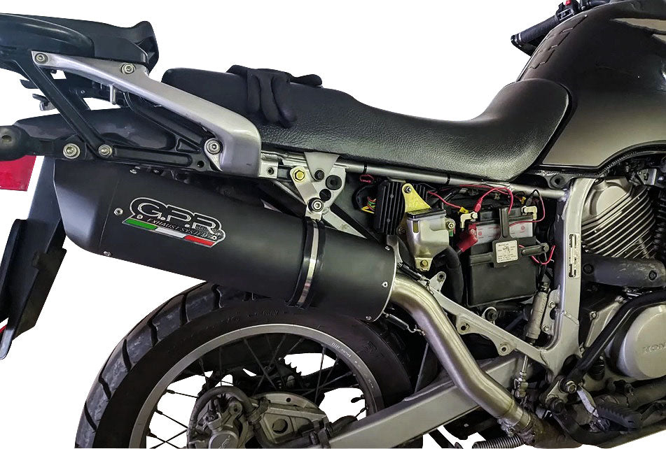 GPR-Exhaust---Furore-Nero-Slip-on-for-Transalp-XL-600-V-from-1996-to-1999-dB-Killer-Link-Pipe