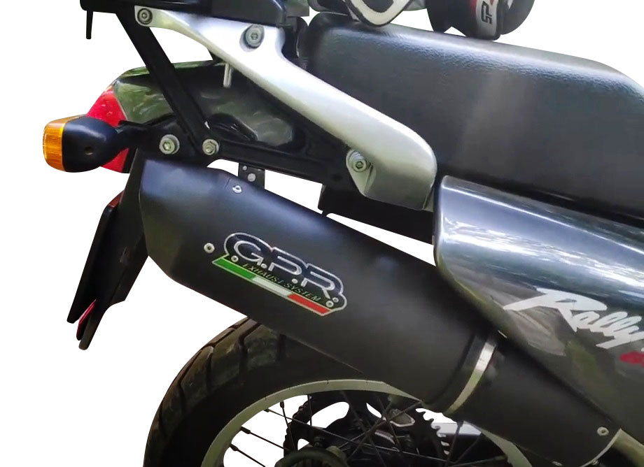 GPR-Exhaust---Furore-Nero-Slip-on-for-Transalp-XL-600-V-from-1996-to-1999-dB-Killer-Link-Pipe