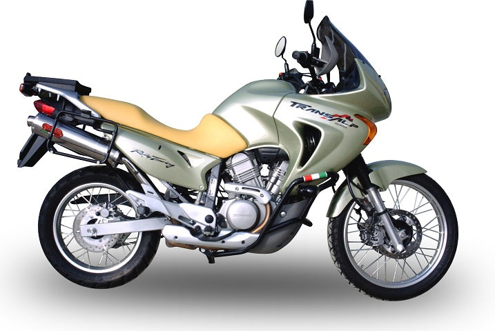 GPR-Exhaust---Trioval-Slip-on-for-Transalp-XL-650-V-from-2000-to-2006-dB-Killer-Link-Pipe