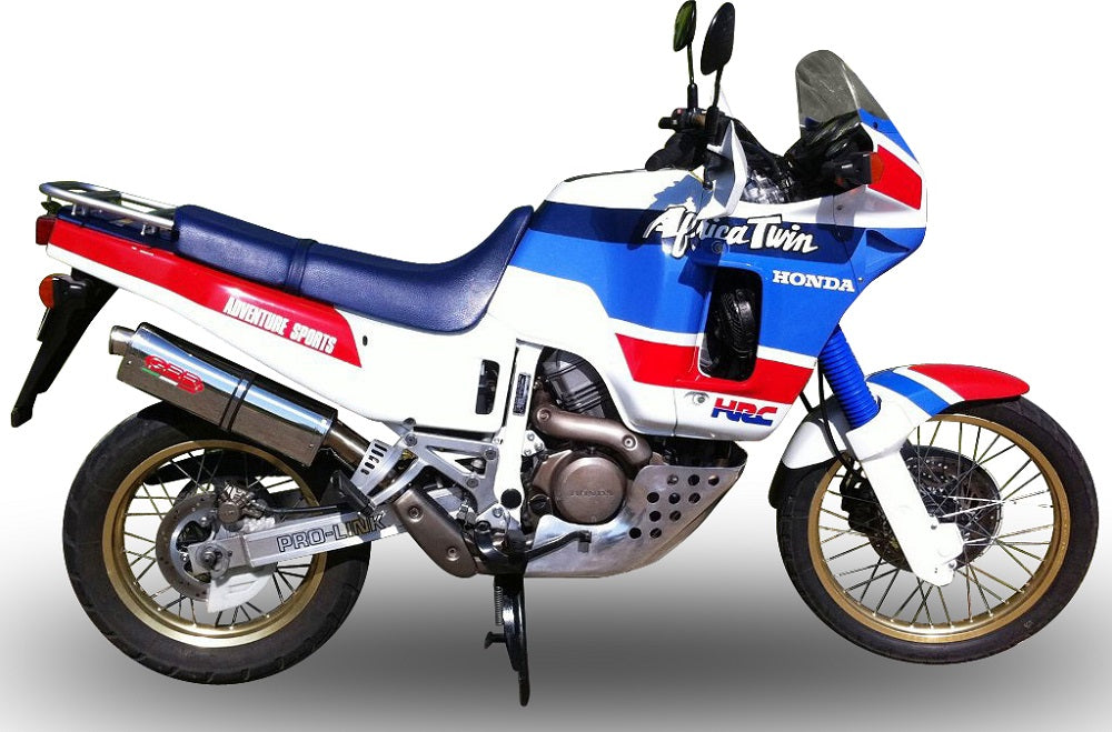 GPR-Exhaust---Trioval-Slip-on-for-Africa-TWIN-NXR-XRV-650-RD03-from-1988-to-1989-dB-Killer-Link-Pipe