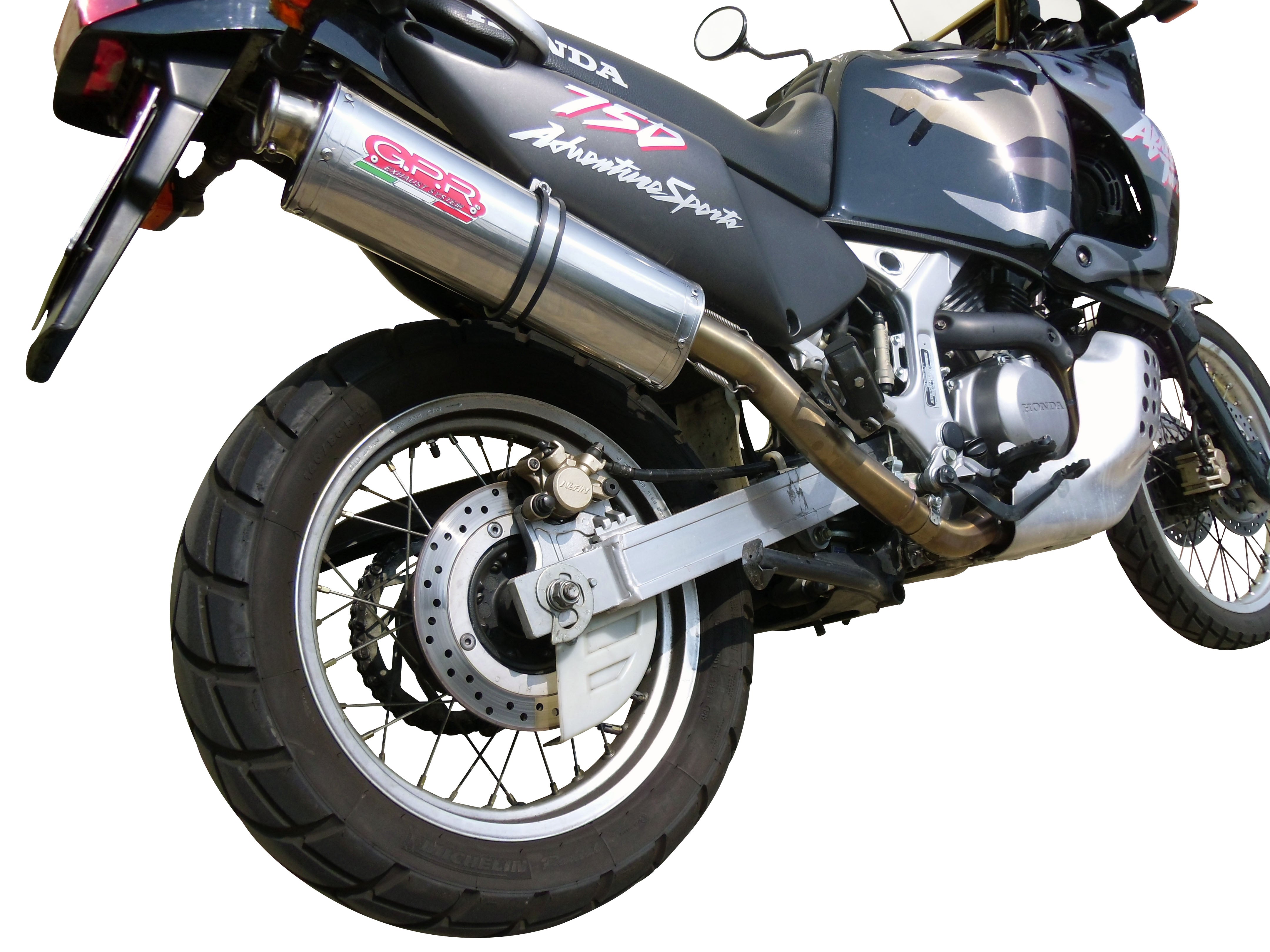 GPR-Exhaust---Trioval-Slip-on-for-Africa-TWIN-XRV-750-RD07-from-1993-to-2003-dB-Killer-Link-Pipe
