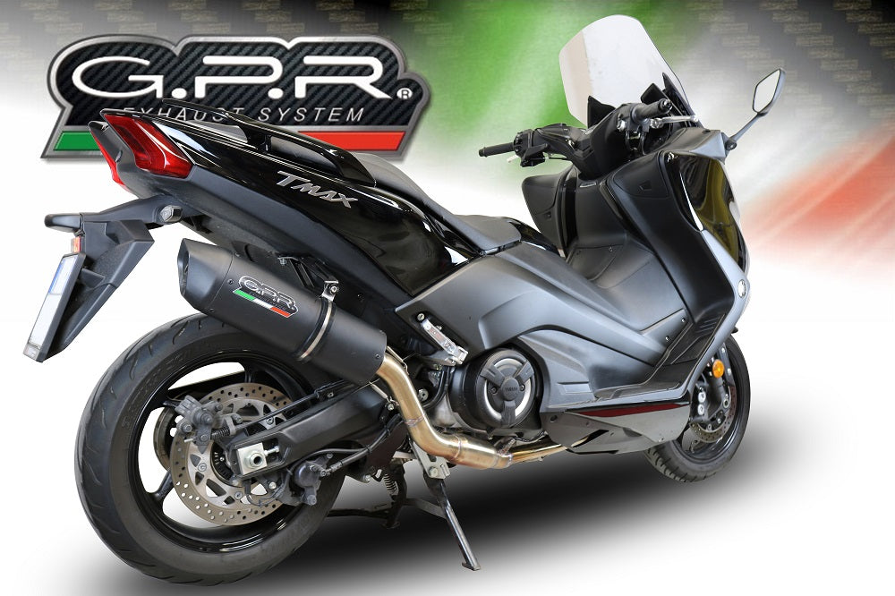 GPR-Exhaust---Furore-Evo4-Nero-Full-Line-for-T-Max-530-from-2017-to-2021-dB-Killer-Catalyst