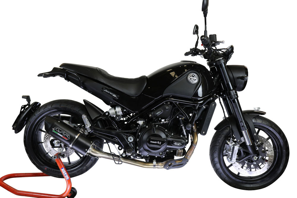 GPR-Exhaust---Furore-Evo4-Nero-Mid-Line-for-Leoncino-500-from-2017-to-2024-dB-Killer-Catalyst-