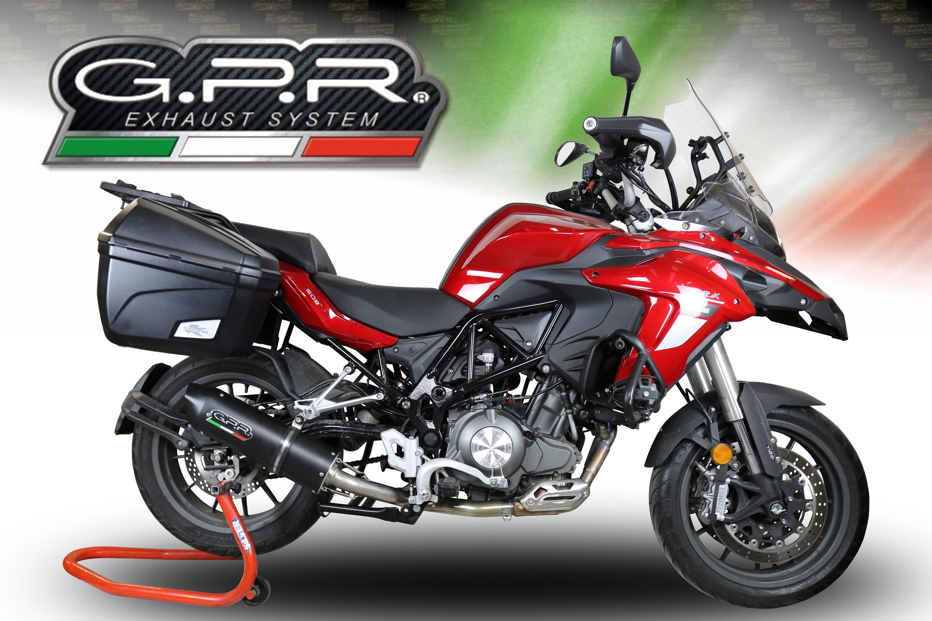 GPR-Exhaust---Furore-Evo4-Nero-Slip-on-for-TRK-502-from-2017-to-2020-dB-Killer-Link-Pipe-Catalyst