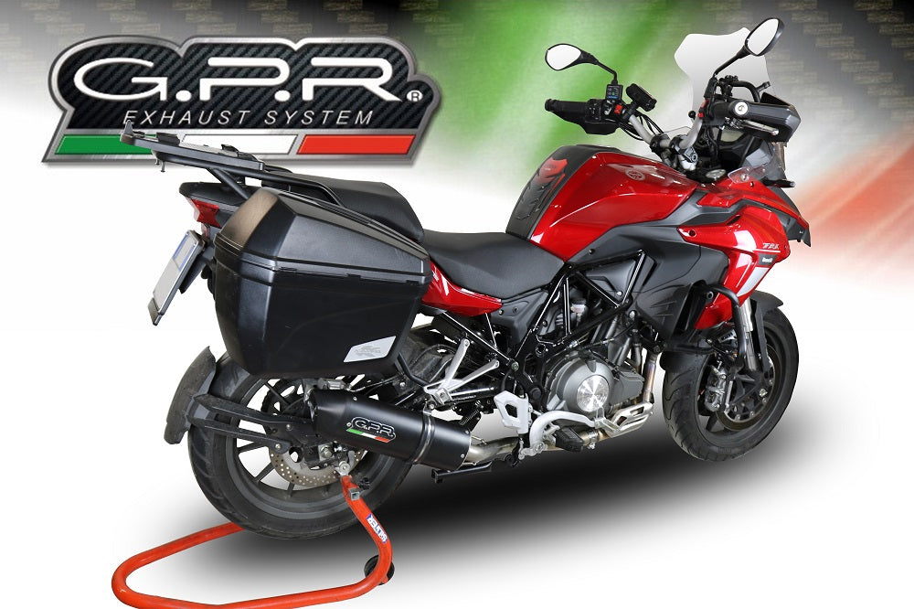 GPR-Exhaust---Furore-Evo4-Nero-Slip-on-for-TRK-502-from-2017-to-2020-dB-Killer-Link-Pipe-Catalyst