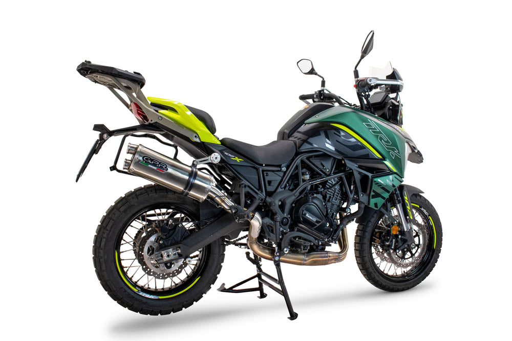 GPR-Exhaust---Dual-Inox-Slip-on-for-TRK-702-from-2023-to-2024-dB-Killer-Link-Pipe