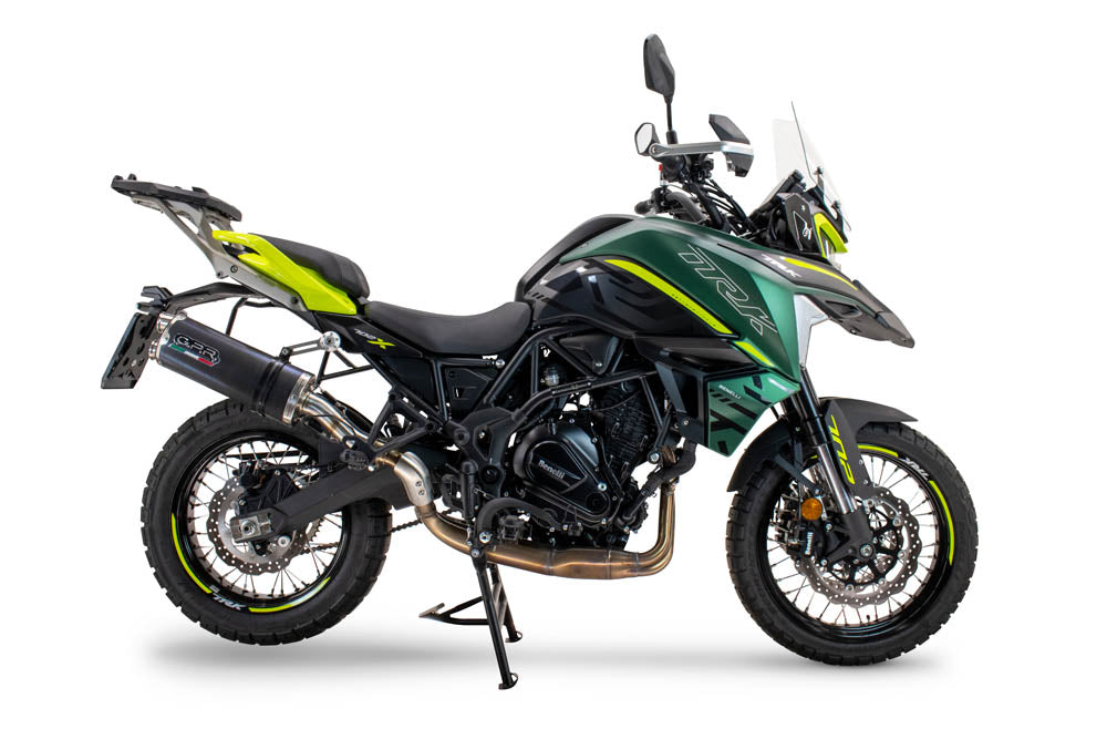 GPR-Exhaust---Dual-Poppy-Slip-on-for-TRK-702-X-from-2023-to-2024-dB-Killer-Link-Pipe