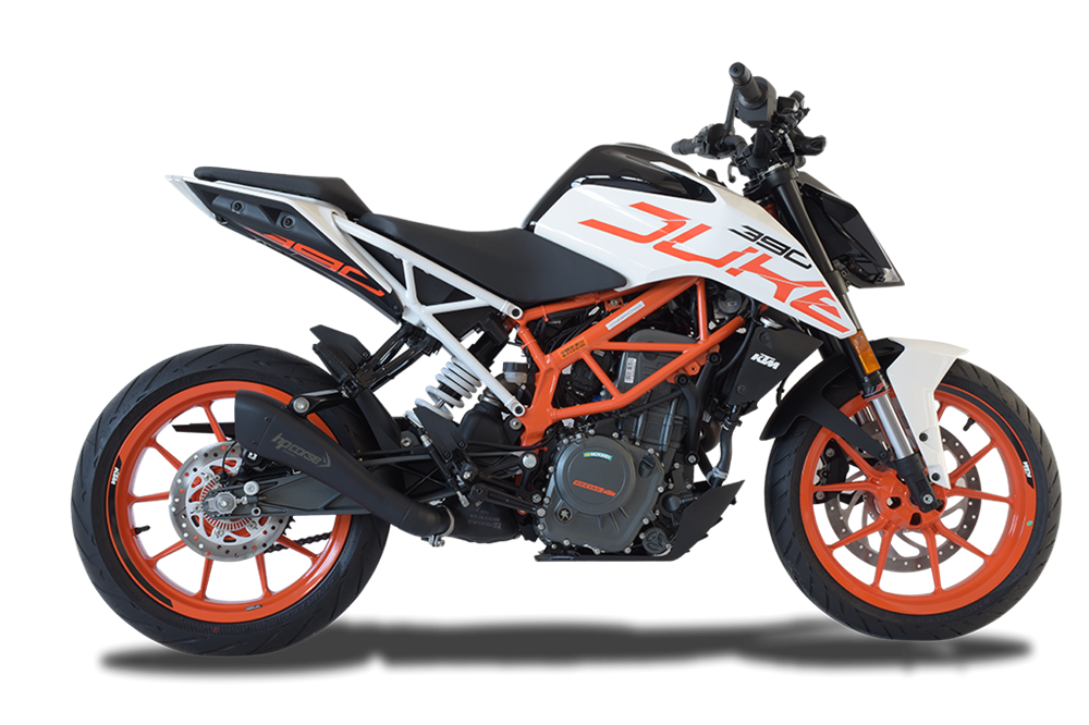 HPCorse -  HYDROFORM Black Muffler for KTM Duke 390 - 2017 to 2020