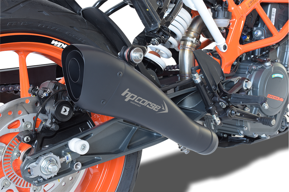 HPCorse -  HYDROFORM Black Muffler for KTM Duke 390 - 2017 to 2020