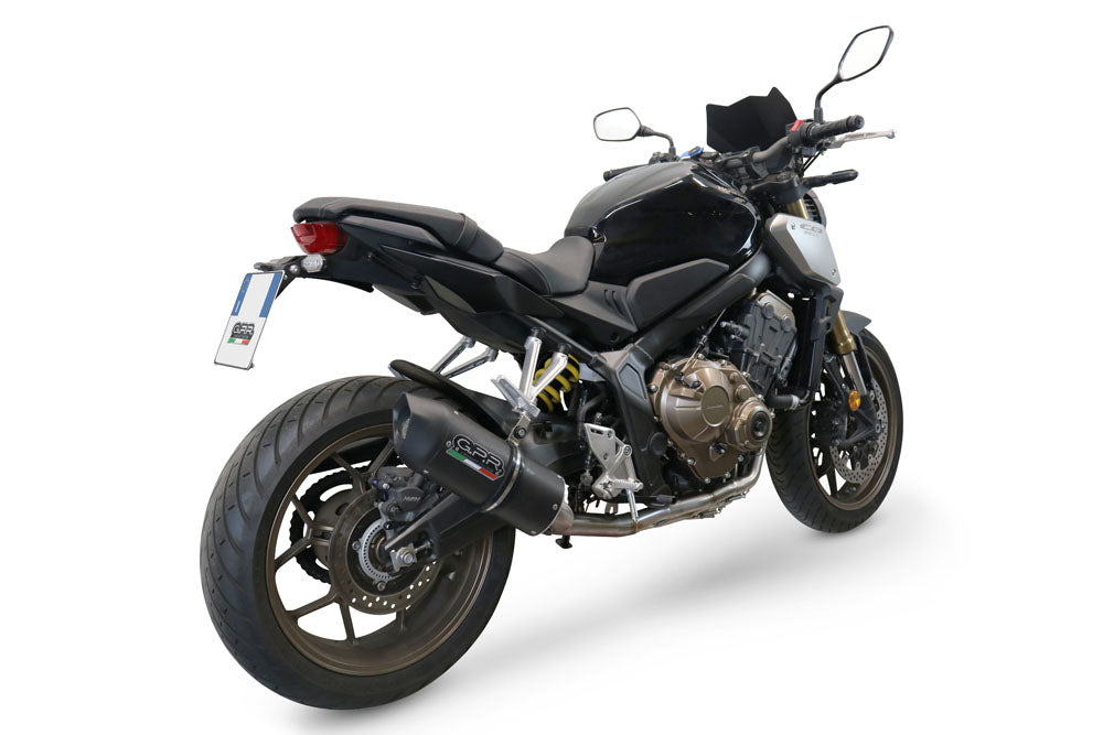 GPR-Exhaust---Furore-Evo4-Nero-Full-Line-for-CB-650-F-from-2017-to-2018-dB-Killer-Catalyst