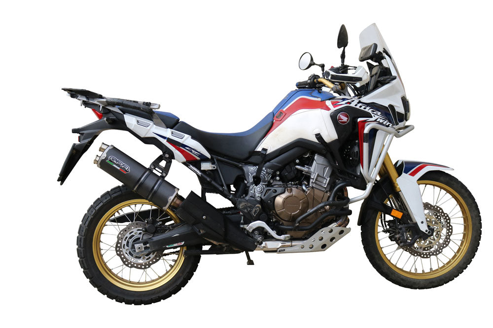 GPR-Exhaust---Dual-Poppy-Slip-on-for-CRF-1000-L-Africa-TWIN-from-2018-to-2020-dB-Killer-Link-Pipe