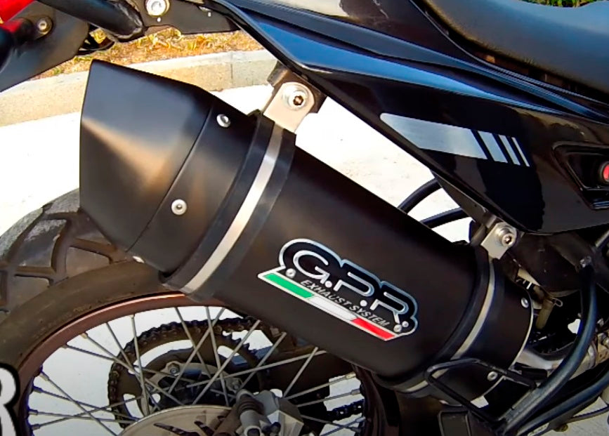 GPR-Exhaust---Furore-Nero-Slip-on-for-Terra-125-R-Adventure-from-2007-to-2011-dB-Killer-Link-Pipe-Catalyst
