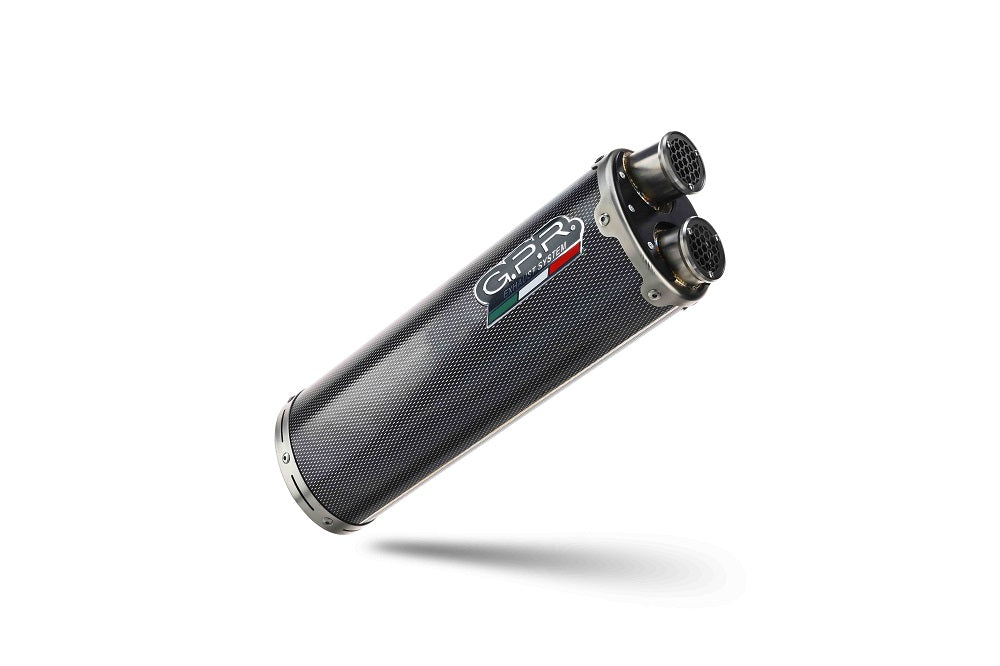 GPR-Exhaust---Dual-Poppy-Slip-on-for-650DSX-from-2021-to-2024-dB-Killer-Link-Pipe-Catalyst