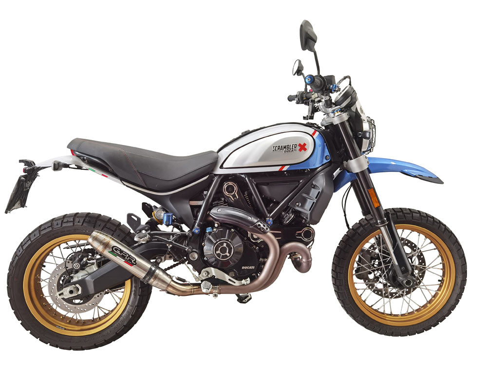 GPR-Exhaust---Deeptone-Inox-Slip-on-for-Scrambler-800-Desert-SLED-DS-Fasthouse-from-2021-to-2024-dB-Killer-Link-Pipe-Catalyst