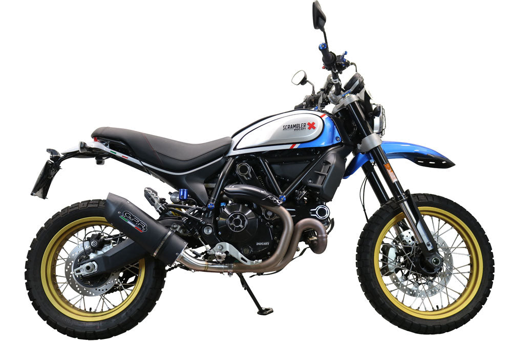 GPR-Exhaust---Furore-Evo4-Poppy-Slip-on-for-Scrambler-800-Nightshift-Urban-Motard-from-2021-to-2022-dB-Killer-Link-Pipe-Catalyst