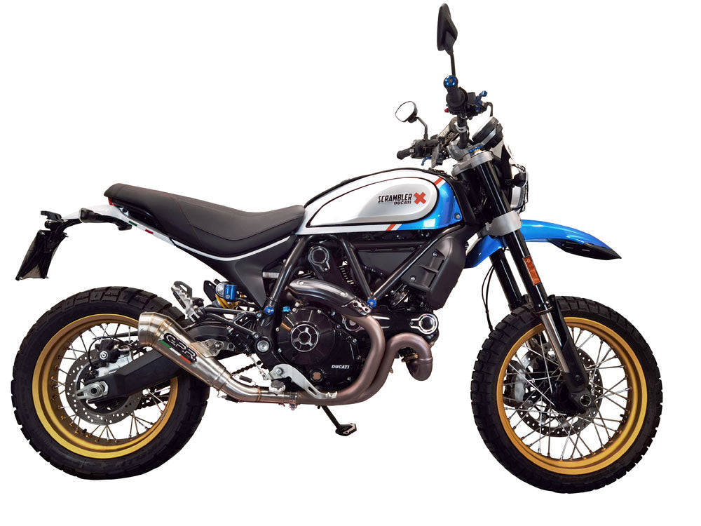 GPR-Exhaust---Powercone-Evo-Slip-on-for-Scrambler-800-Desert-SLED-DS-Fasthouse-from-2021-to-2024-dB-Killer-Link-Pipe-Catalyst
