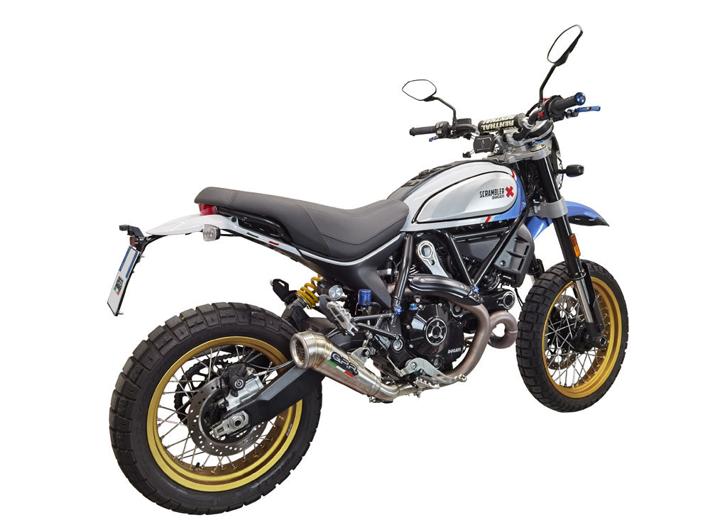 GPR-Exhaust---Powercone-Evo-Slip-on-for-Scrambler-800-Desert-SLED-DS-Fasthouse-from-2021-to-2024-dB-Killer-Link-Pipe-Catalyst