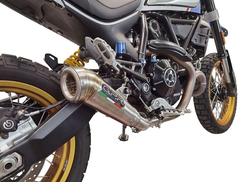 GPR-Exhaust---Powercone-Evo-Slip-on-for-Scrambler-800-ICON-Icon-DARK-from-2021-to-2022-dB-Killer-Link-Pipe-Catalyst