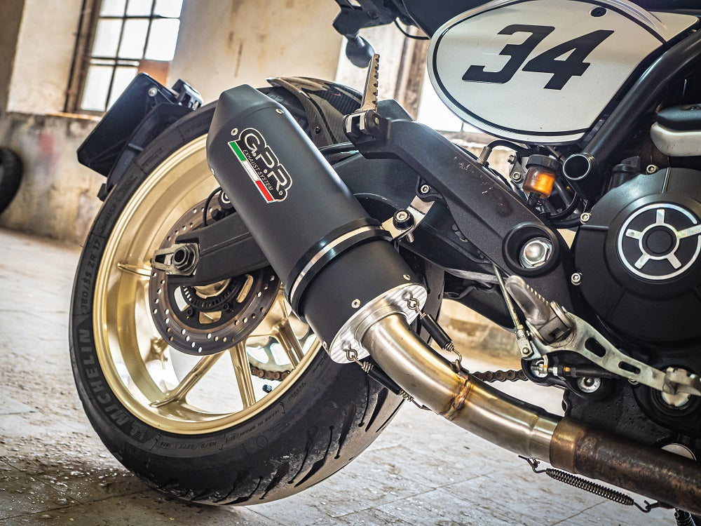 GPR-Exhaust---Furore-Evo4-Nero-Slip-on-for-Scrambler-800-from-2017-to-2020-dB-Killer-Link-Pipe-Catalyst
