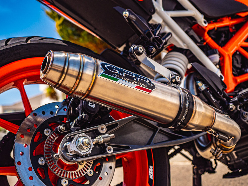 GPR-Exhaust---Deeptone-Inox-RACING-Slip-on-for-DUKE-125-from-2011-to-2016-Link-Pipe