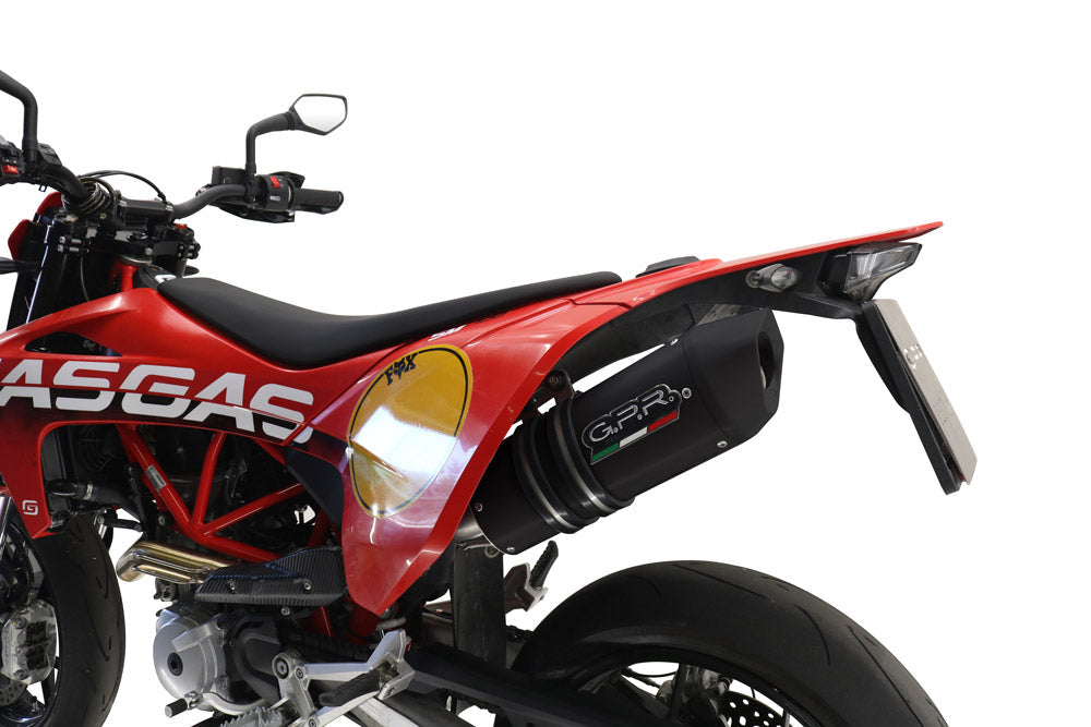 GPR-Exhaust---Furore-Evo4-Nero-Slip-on-for-SM-700-from-2023-to-2024-dB-Killer-Link-Pipe-Catalyst