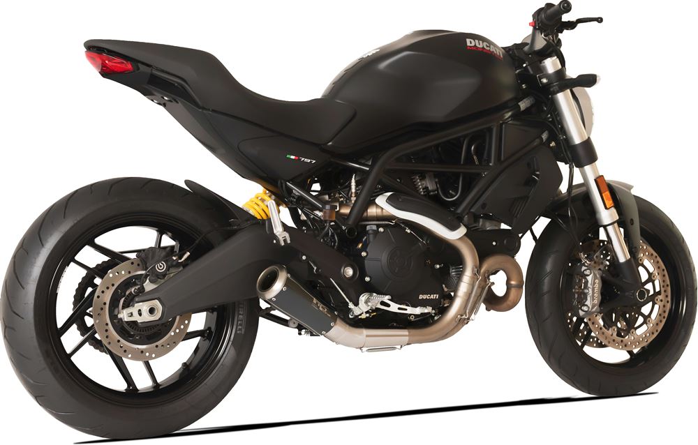 HPCorse - GP07  Muffler for Ducati Monster 797.  For race use only