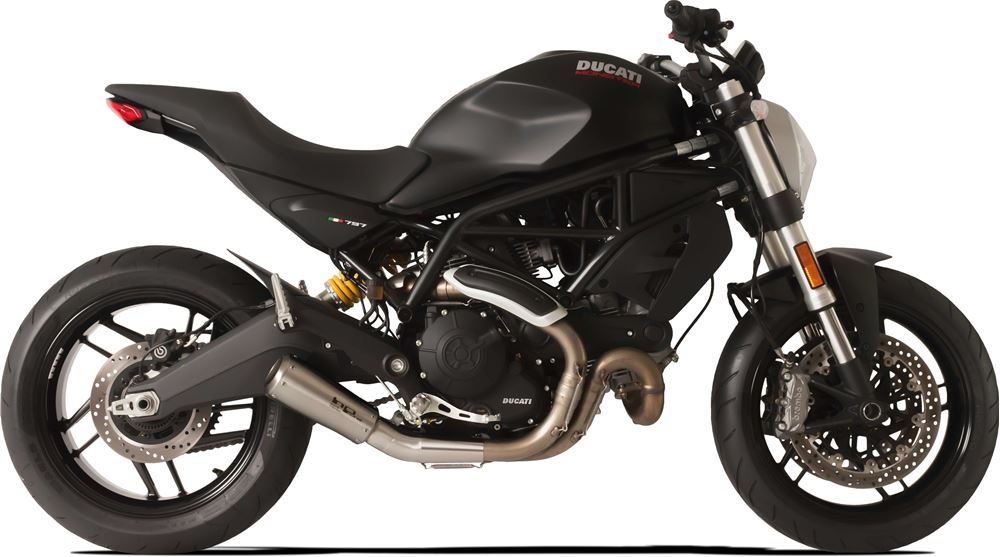 HPCorse - GP07  Muffler for Ducati Monster 797.  For race use only