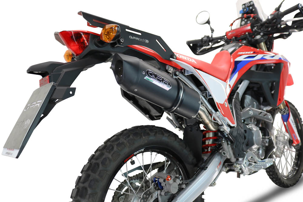 GPR-Exhaust---Furore-Nero-RACING-Slip-on-for-CRF-300-L-Rally-from-2021-to-2024-Link-Pipe-Dbkiller
