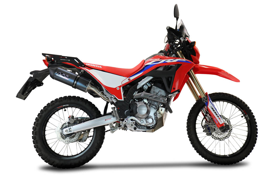 GPR-Exhaust---Furore-Evo4-Poppy-Slip-on-for-CRF-300-L-Rally-from-2021-to-2024-dB-Killer-Link-Pipe-Catalyst