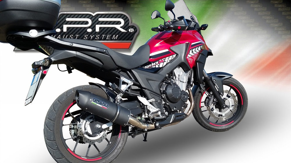 GPR-Exhaust---Furore-Evo4-Nero-Slip-on-for-CB-400-X-from-2016-to-2018-dB-Killer-Link-Pipe