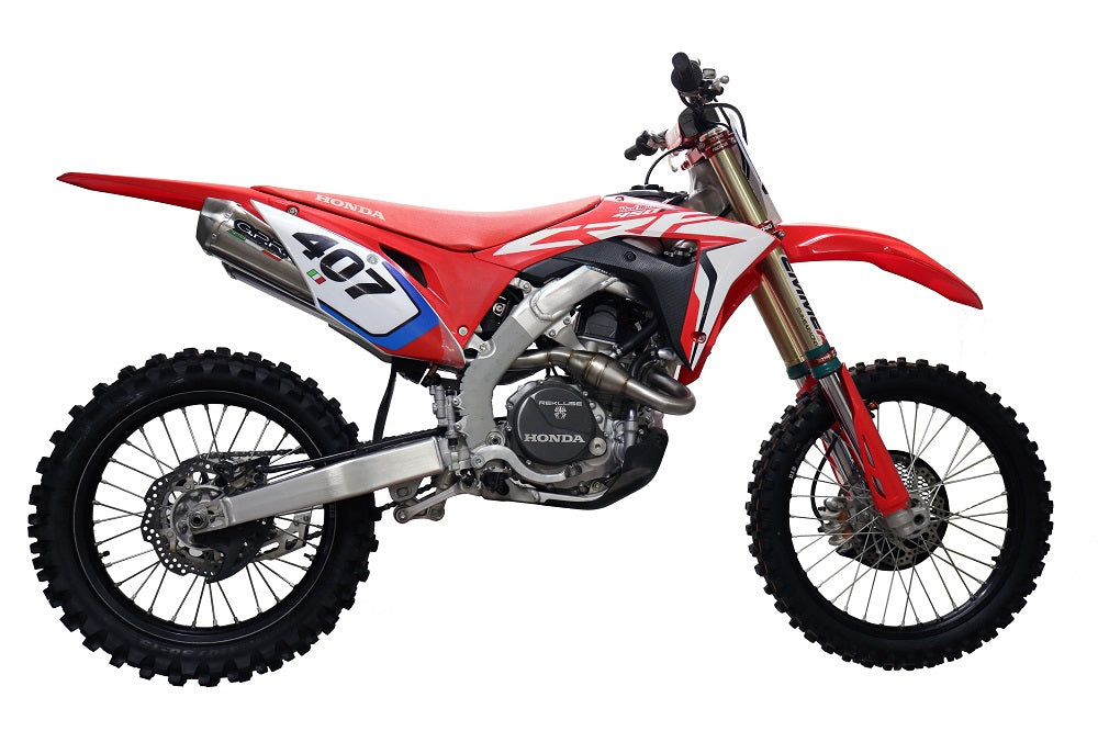 GPR-Exhaust---Pentacross-Inox-Double-Full-Line-for-CRF-250-R-from-2018-to-2021-dB-Killer-Spark-Arrestor