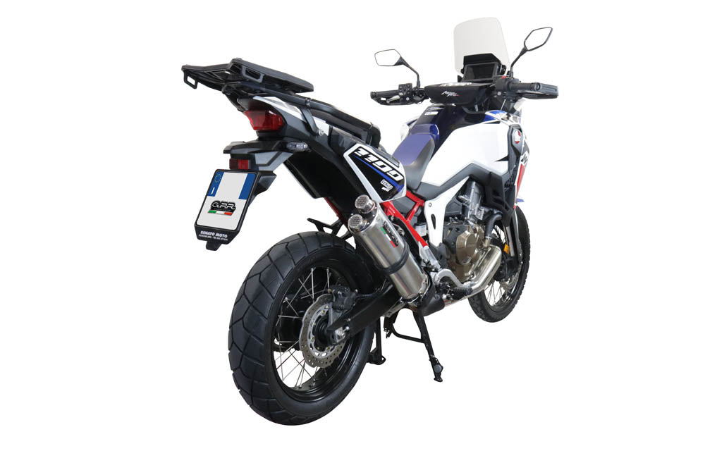 GPR-Exhaust---Dual-Inox-Slip-on-for-CRF-1000-L-Africa-TWIN-from-2018-to-2020-dB-Killer-Link-Pipe