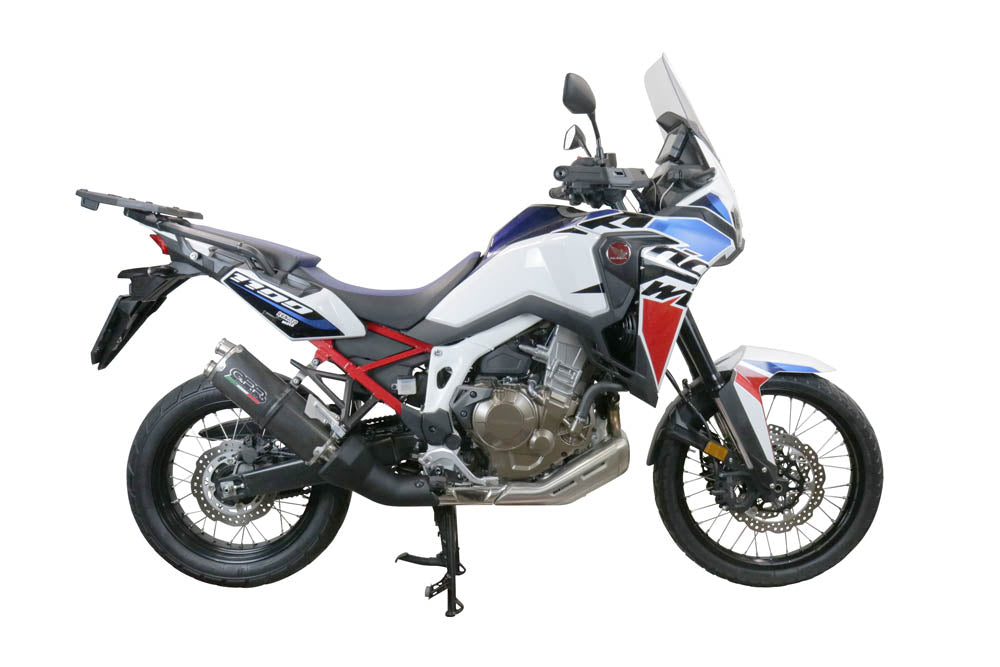 GPR-Exhaust---Dual-Poppy-Slip-on-for-CRF-1100-L-Africa-TWIN-Adventure-Sport-from-2020-to-2025-dB-Killer-Link-Pipe