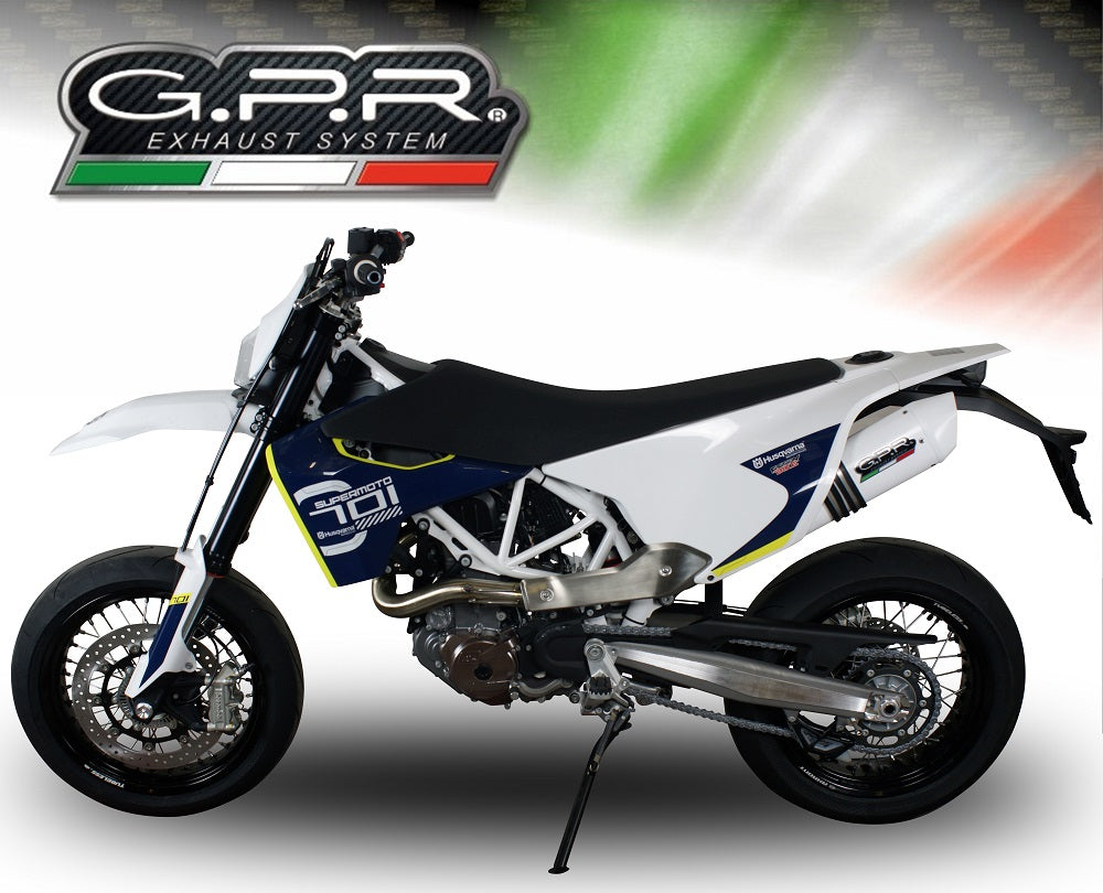 GPR-Exhaust---Albus-Evo4-Slip-on-for-Supermoto-701-from-2021-to-2024-dB-Killer-Link-Pipe-Catalyst