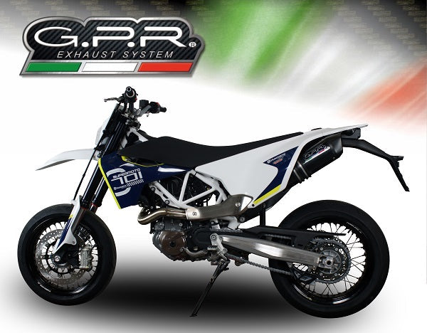 GPR-Exhaust---Furore-Nero-Slip-on-for-Supermoto-701-from-2015-to-2016-dB-Killer-Link-Pipe-Catalyst