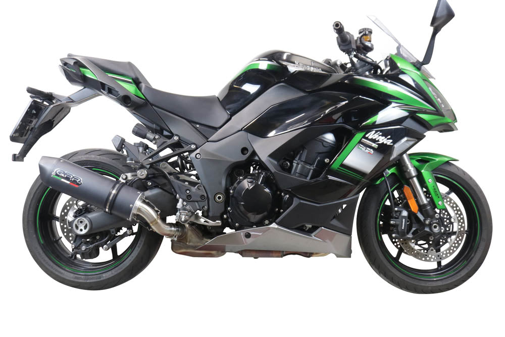 GPR-Exhaust---Furore-Evo4-Nero-Slip-on-for-Ninja-1000-SX-from-2020-to-2020-dB-Killer-Link-Pipe