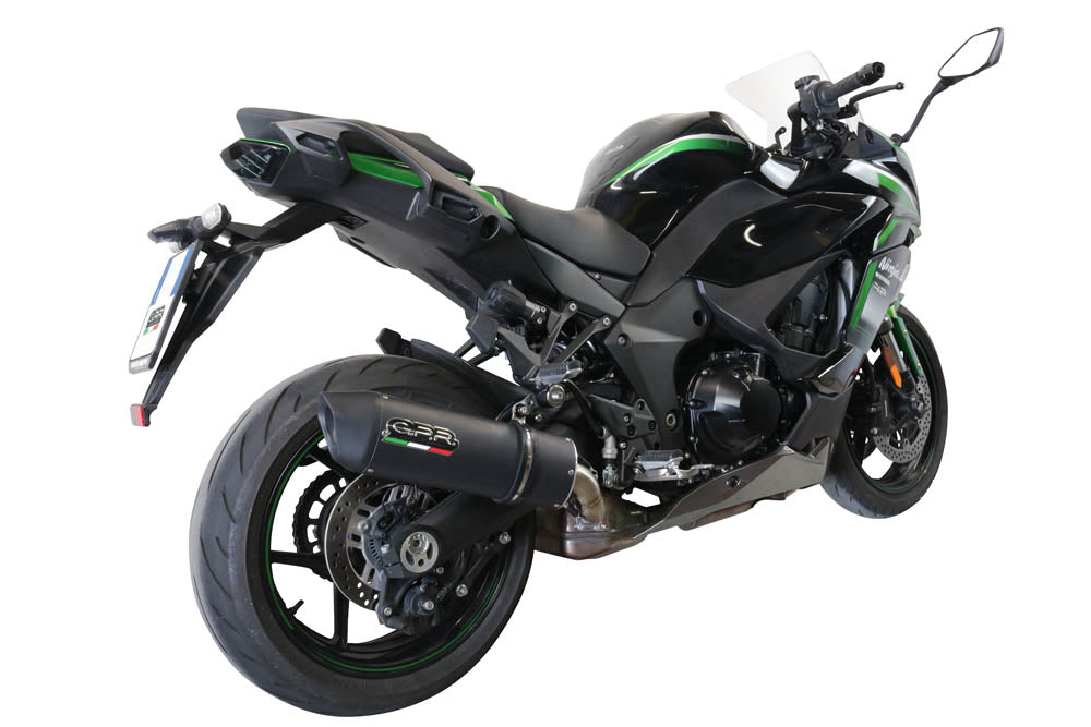 GPR-Exhaust---Furore-Evo4-Nero-Slip-on-for-Ninja-1000-SX-from-2020-to-2020-dB-Killer-Link-Pipe