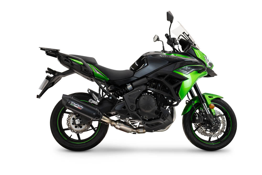 GPR-Exhaust---Furore-X-Titanio-Nero-Full-Line,-silencer-and-separate-header-for-Versys-650-from-2023-to-2025-dB-Killer-Catalyst