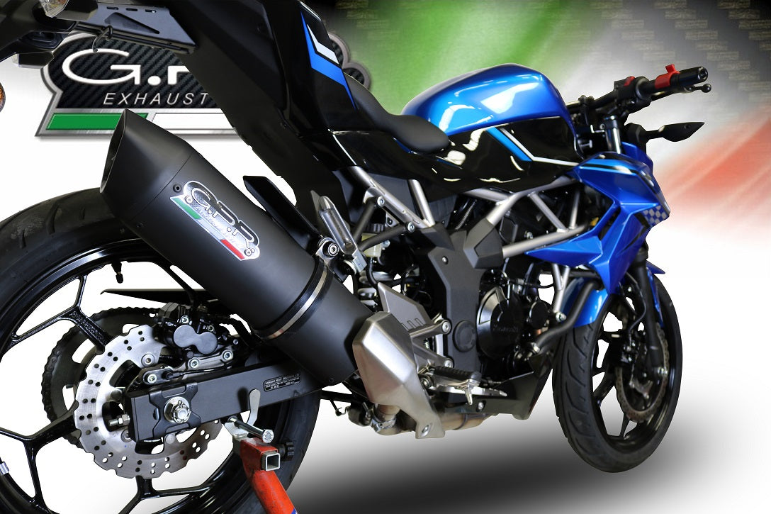 GPR-Exhaust---Furore-Evo4-Nero-Slip-on-for-Ninja-125-from-2019-to-2020-dB-Killer-Link-Pipe