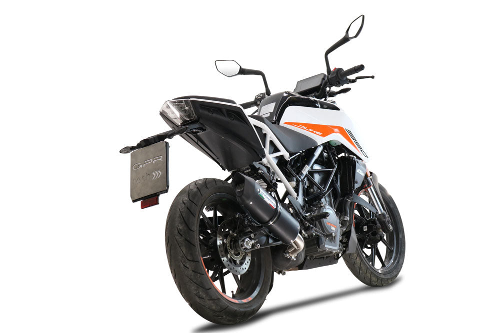GPR-Exhaust---Furore-Evo4-Nero-Slip-on-for-DUKE-125-from-2021-to-2023-dB-Killer-Link-Pipe