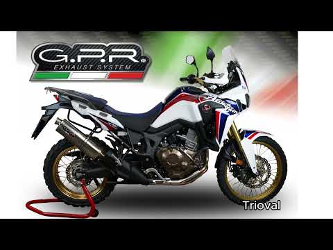 GPR-Exhaust---Trioval-Slip-on-for-CRF-1000-L-Africa-TWIN-from-2018-to-2020-dB-Killer-Link-Pipe