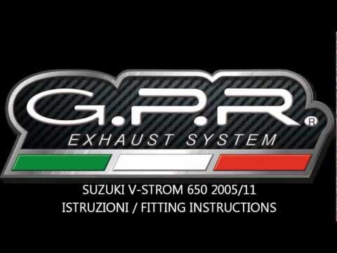 GPR-Exhaust---Trioval-Mid-Line-for-V-Strom-DL650-from-2004-to-2011-dB-Killer-Catalyst-